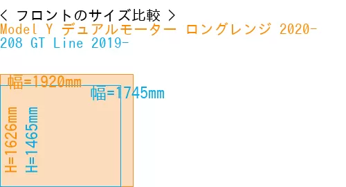 #Model Y デュアルモーター ロングレンジ 2020- + 208 GT Line 2019-